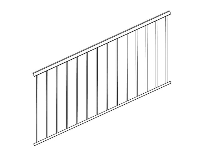 Picket Stair Rail 6ft Section