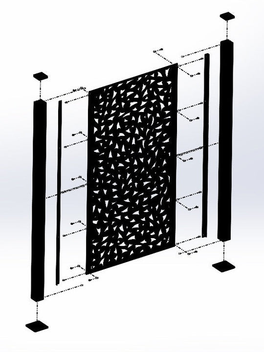 Privacy Screen Mounting Posts